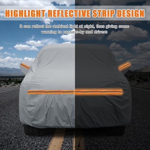 Waterproof Truck Cover for CrewCab 5.5/5.7/5.8 ft with Camper Shell Topper