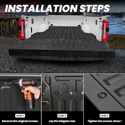 LASFIT Tailgate Mat for Ford Super Duty F250 F350 2027 2026 2025 2024 2023