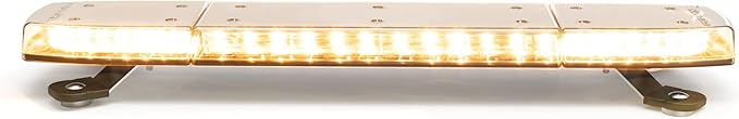 ECCO LED Light Bar 24 Inch Single Row Flood Beam Amber White Magnet Mount 84W LED Off Road Lights for Trucks Commercial Vehicles, 5 Year Warranty