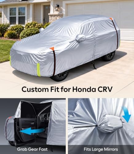 Wigoo Honda CR-V Car Cover 1997-2026, Waterproof All Weather Protection