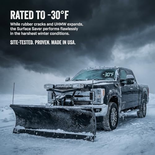 Surface Saver Polyurethane Snow Plow Cutting Edge – Outlasts Rubber 5X – No Surface Damage – Made in USA – Fits Truck ATV UTV Tractor – Holes Not Included – 60" (1"x6")