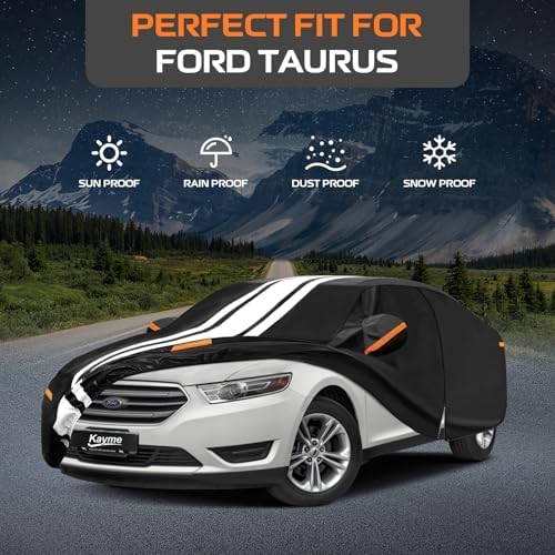 Kayme Heavy Duty Car Cover for Ford Taurus (1991-2026) Waterproof