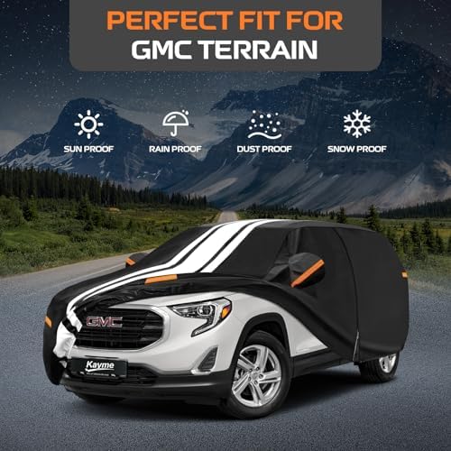 Kayme Waterproof Car Cover for GMC Terrain (2009-2026) Heavy Duty