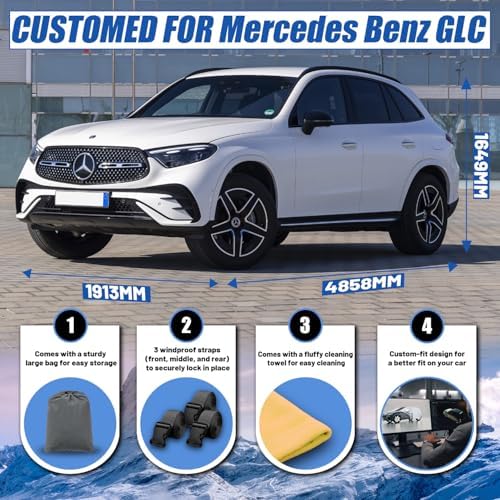 SUV Car Cover Custom Fit for Mercedes Benz GLC 300 350e (2016-2026)