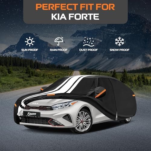 Kayme Heavy Duty Car Cover Custom Fit for Kia Forte (2009-2026)