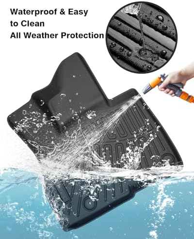 Powerty Floor Mats for 2022-2025 2026 Kia Carnival Gas 8 Seats (NOT for Prestige & Hybrid Models) All Weather 3D TPE Anti-Slip Car Liners for 1st & 2nd & 3rd Row Accessories