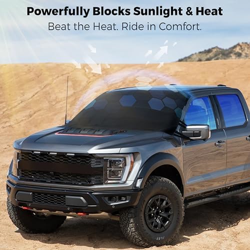 EcoNour Truck Windshield Cover for ice and Snow, Front Window Protector