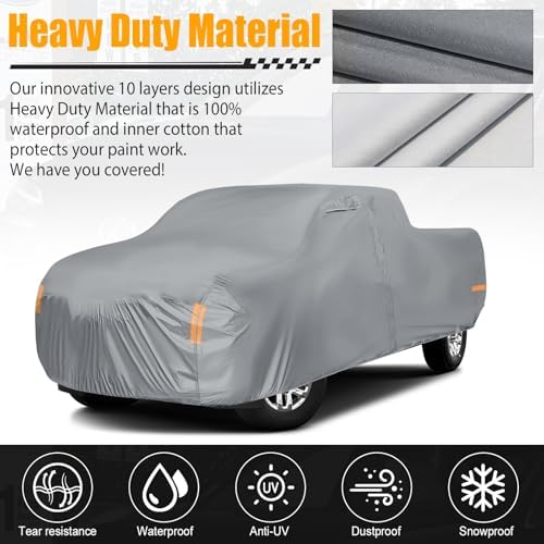 Waterproof Truck Cover Replace for Chevy Silverado/GMC Sierra CrewCab 6.6Ft