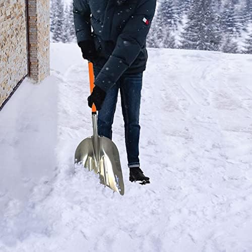 Ashman Aluminium 48 inch Snow Shovel with Large Head and Durable Handle. (Scoop Shovel, 2 Pack)