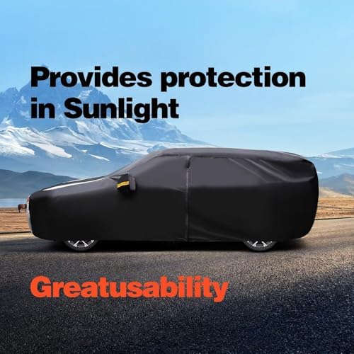 Large SUV Car Cover for Lincoln MKT 2016-2019 100% Waterproof All Weather, Heavy Duty Outdoor Full Exterior Covers Rain Sun Wind UV Protection.