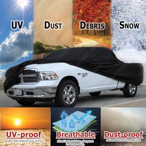 Car Cover fit 2014-2018 GMC Sierra HD Crew Cab 8ft Bed Dually ProPlus BLK