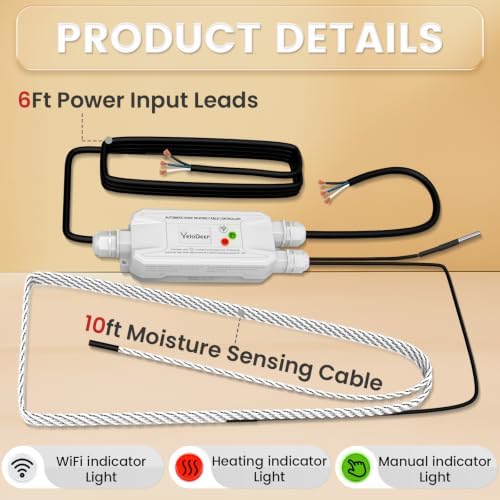 WiFi 208V~240V Smart Roof DeIcing Cable Temperature Controller