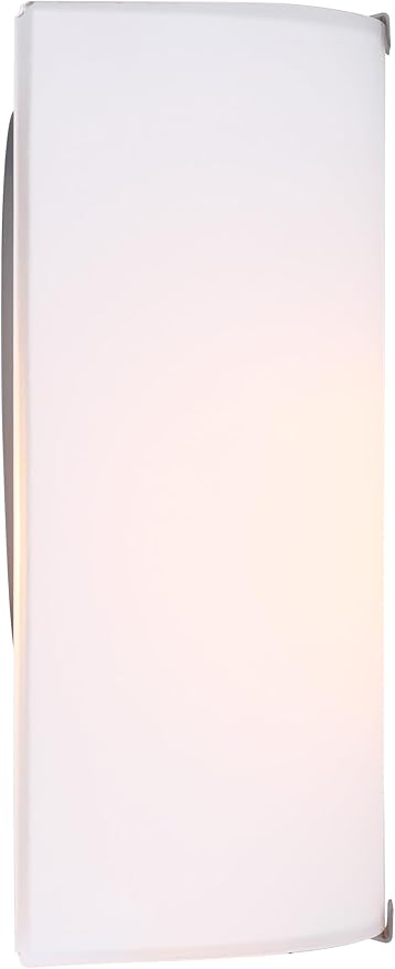 Modern 1-Light Wall Sconce, Grey with Flat Opal Glass, 7 Inch, Ambient Accent Lighting, Floating Wall Mounted Light for Hallway, Bathroom, Dining Room, Bedroom, Easy Install, 60W Type A Compatible