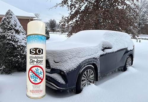 SQ Windshield De-Icer Frost and Snow Remover, 14.5 oz per can (24)