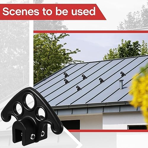 Cinnvoice 80 Pcs Snow Guards for Metal Roofs, Plastic Standing Seam