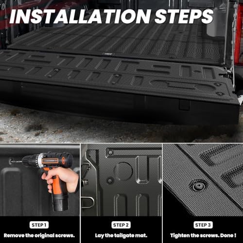 LASFIT Tailgate Mat for Ford F-150 2021-2027 F150 Standard Tailgate Truck