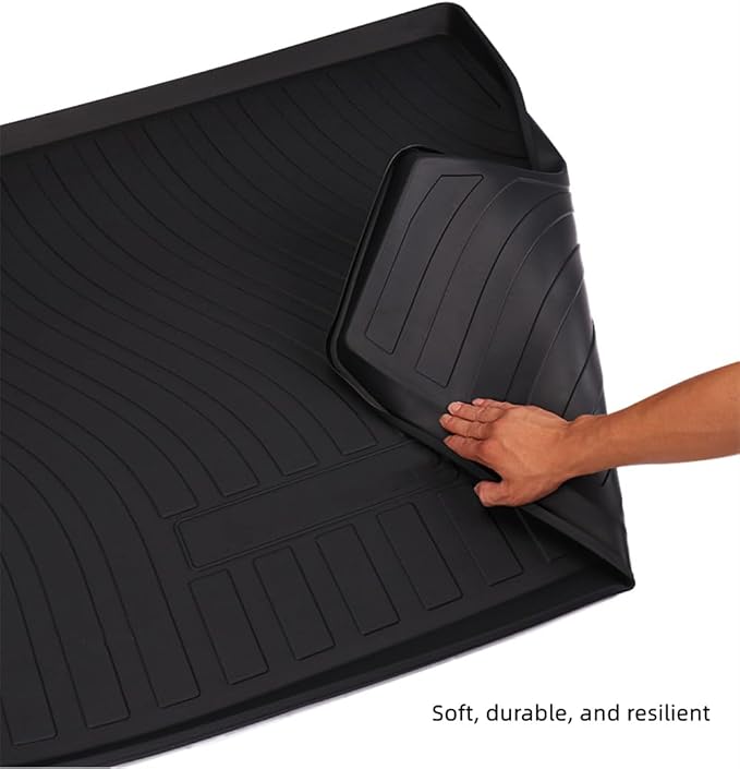 Yakitoko All Weather Cargo Liners for Honda Civic 2016 2017 2018 2019 2020 2021 Standard Cargo Mats Trunk Mat TPE Black