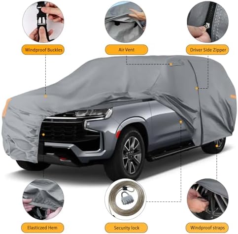 Waterproof Car Cover Replace for 1973-2025 Chevy Suburban Escalade ESV
