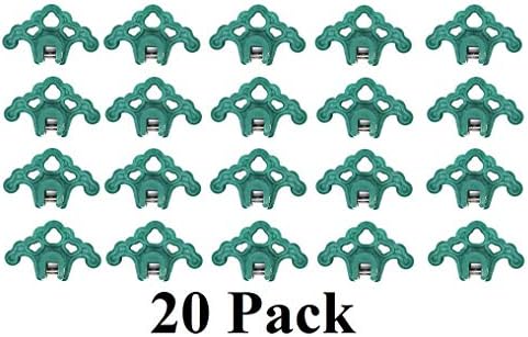 JSP Manufacturing Plastic Roof Ice Guard Snow Guard Snow Stops for Standing Seam Metal Roofing - Multi-Color/Multi-Pack Listing (20, Green)