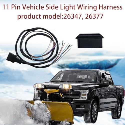 26347 26377 26357 11 Pin Plow Side Light Wiring Harness Fit for Western Fisher Blizzard (26347)