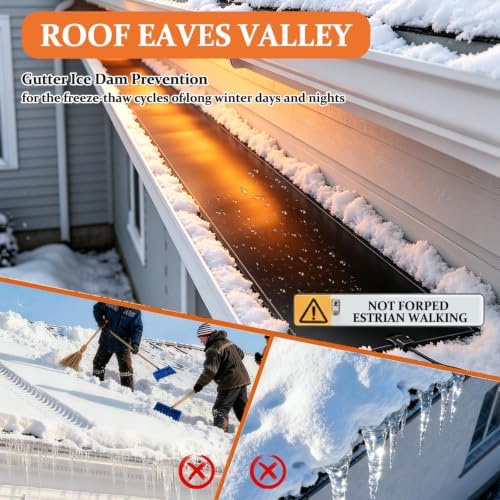 Roof Snow Melting Mat Valley Ice Dam Heated Mats Outdoor Driveway
