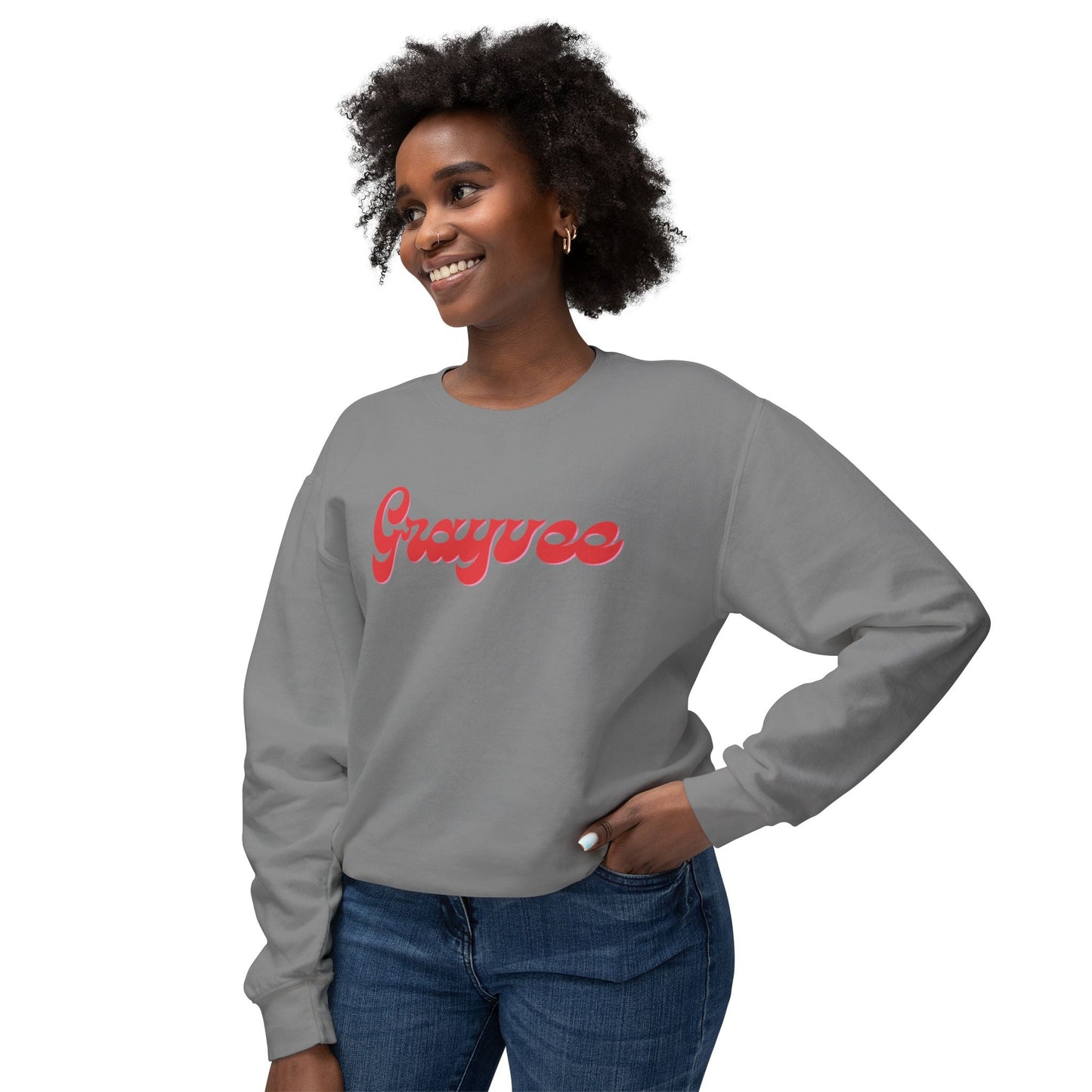 Unisex Lightweight Crewneck Sweatshirt "Grayvee"