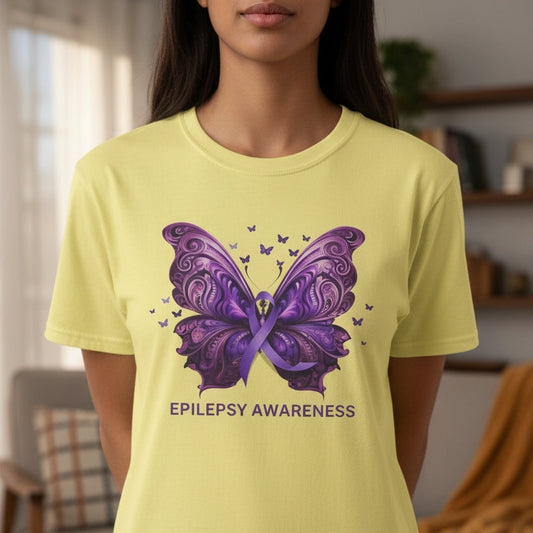 Epilepsy Butterfly Unisex Softstyle T-Shirt