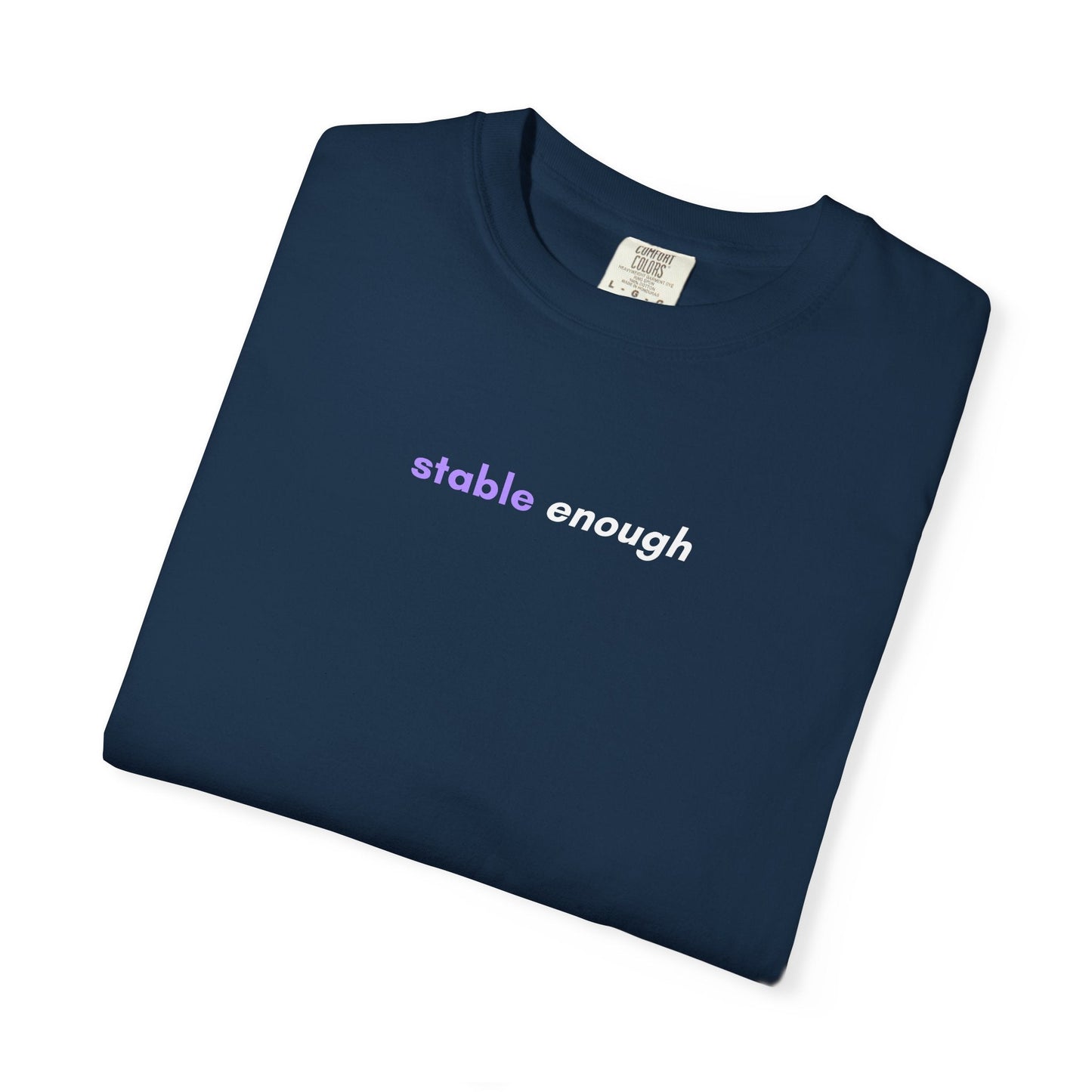 Stable Enough Epilepsy Awareness T-Shirt | Minimal Awareness Tee