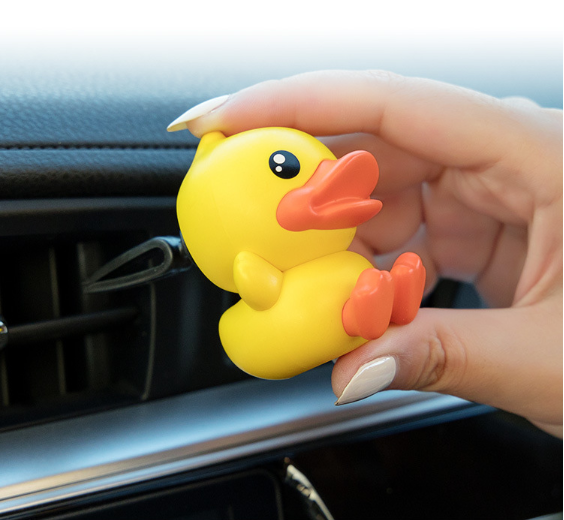 Cute Cartoon Yellow Duck Car Air Freshener for Vent
