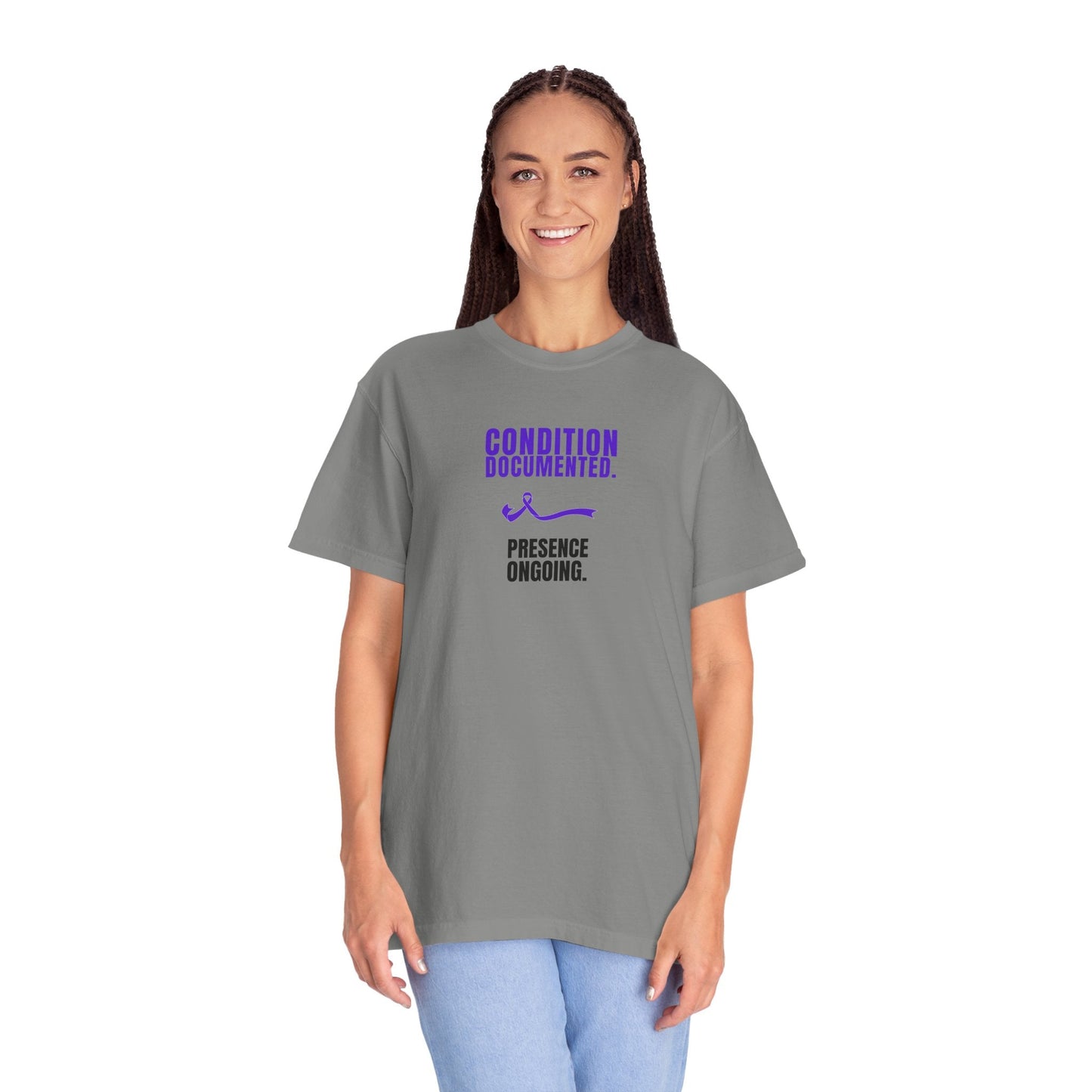 Condition Documented. Presence Ongoing. – Epilepsy Awareness T-Shirt