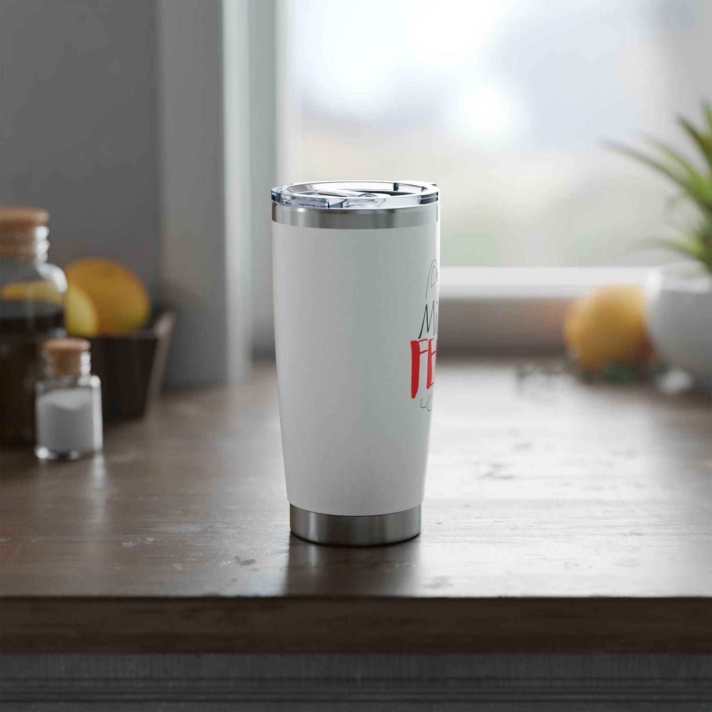 Mildly Feral 20oz Tumbler — Functioning, With Notes