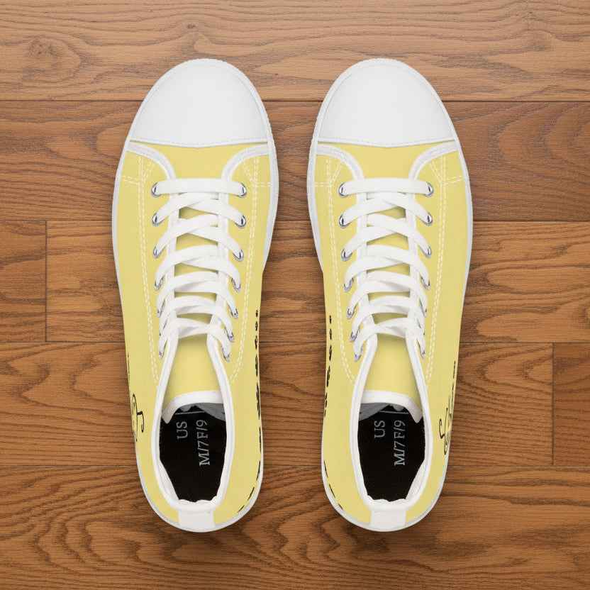 Tail Up, Move On High-Top Canvas Sneakers