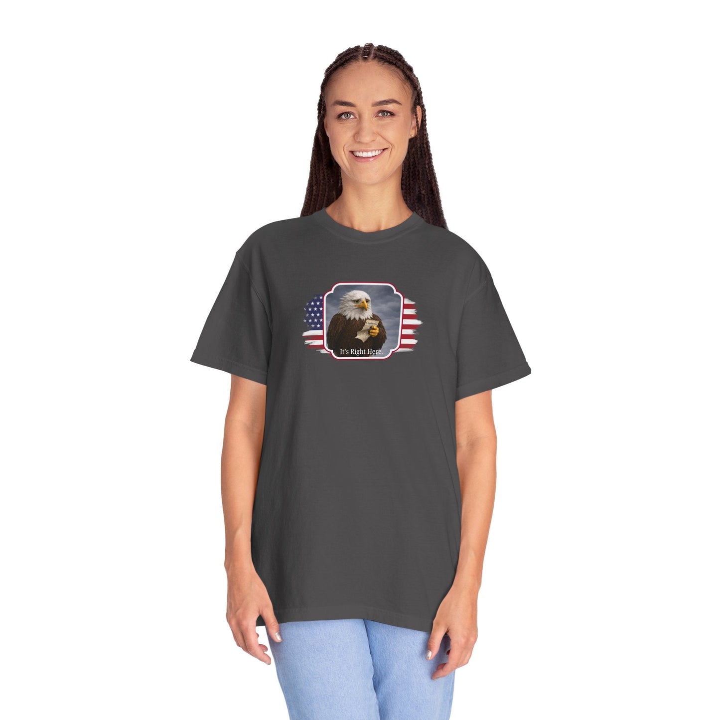“It’s Right Here” Political Parody T-Shirt