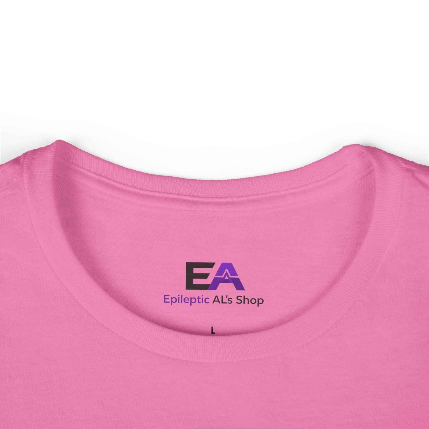 Glitch Halo Women’s Epilepsy Awareness T-Shirt – Purple Ribbon Awareness Tee