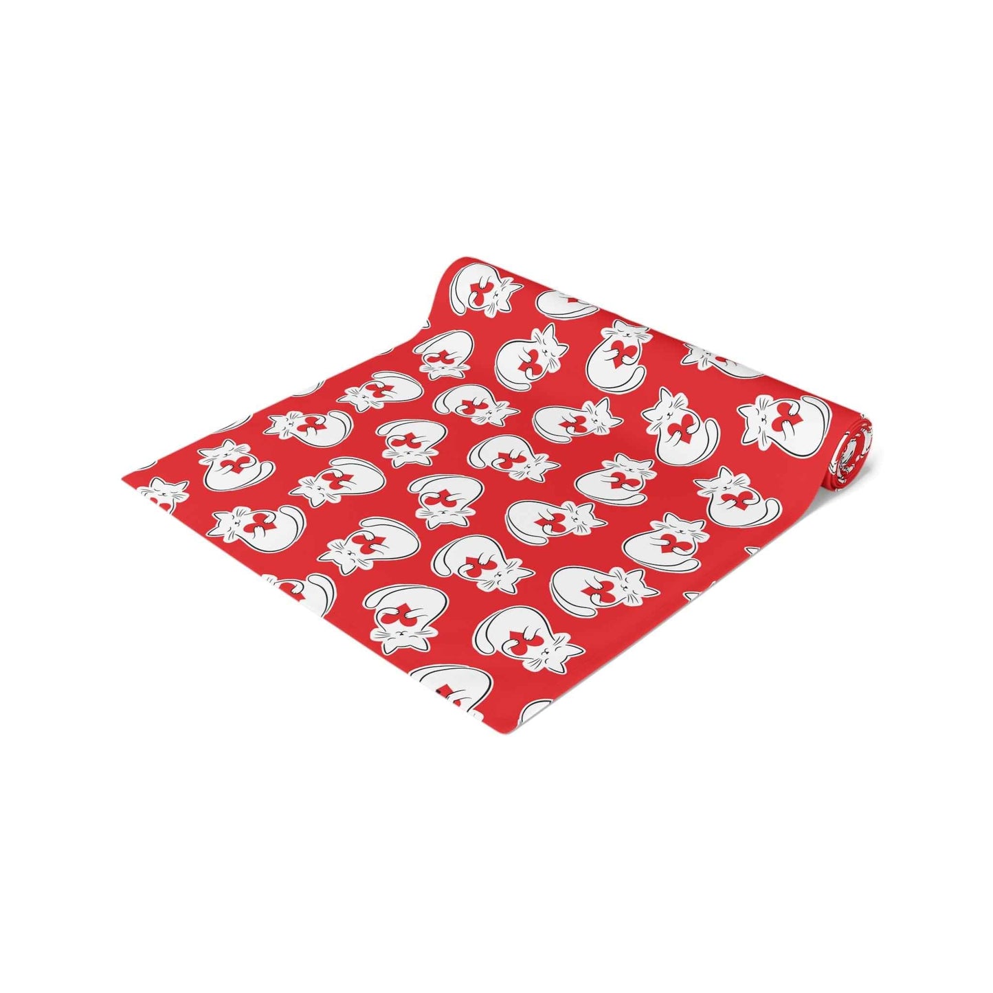 Heart Cat Table Runner – Sweet, Bold, and Slightly Extra