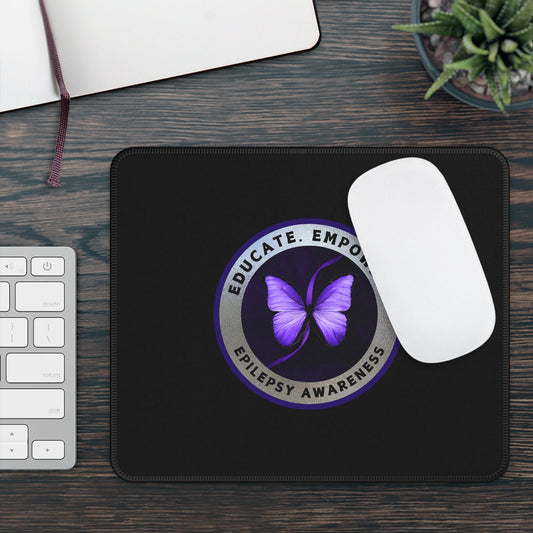 Educate Empower Epilepsy Awareness Gaming Mouse Pad