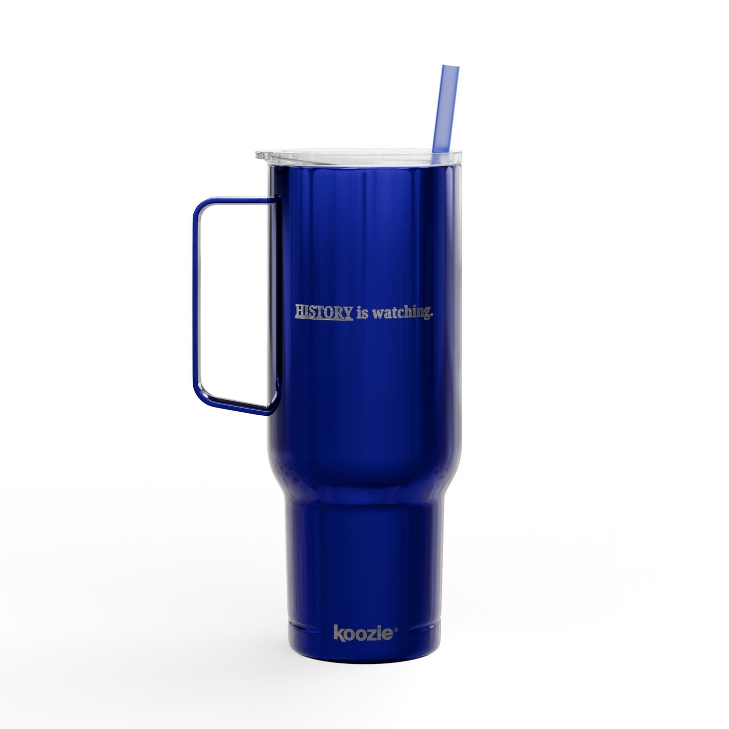 History Is Watching 40oz Insulated Tumbler – Engraved Travel Mug with Handle