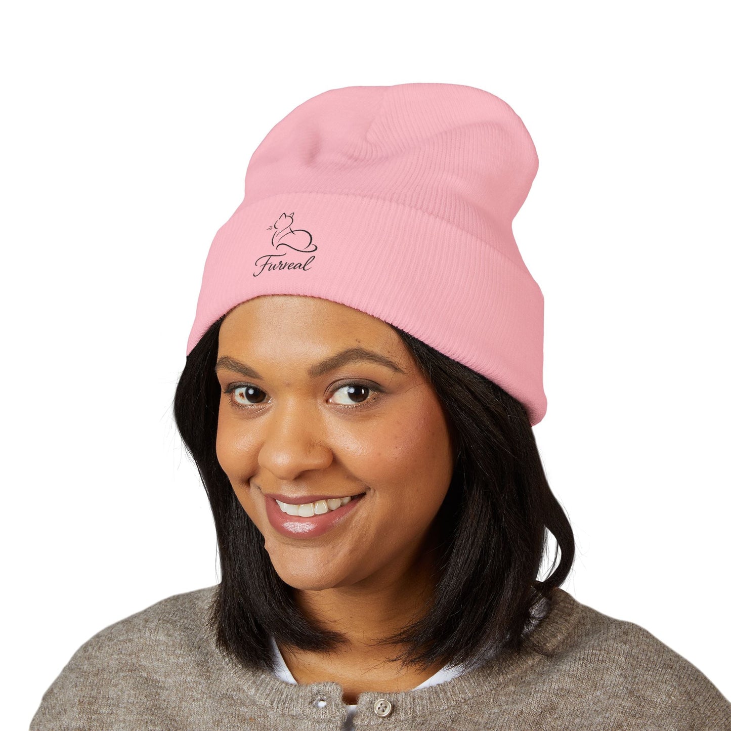 Furreal Knit Beanie – Cozy Cat Lover Winter Hat