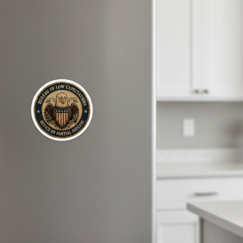 Bureau of Low Expectations Magnet | Office of Partial Success