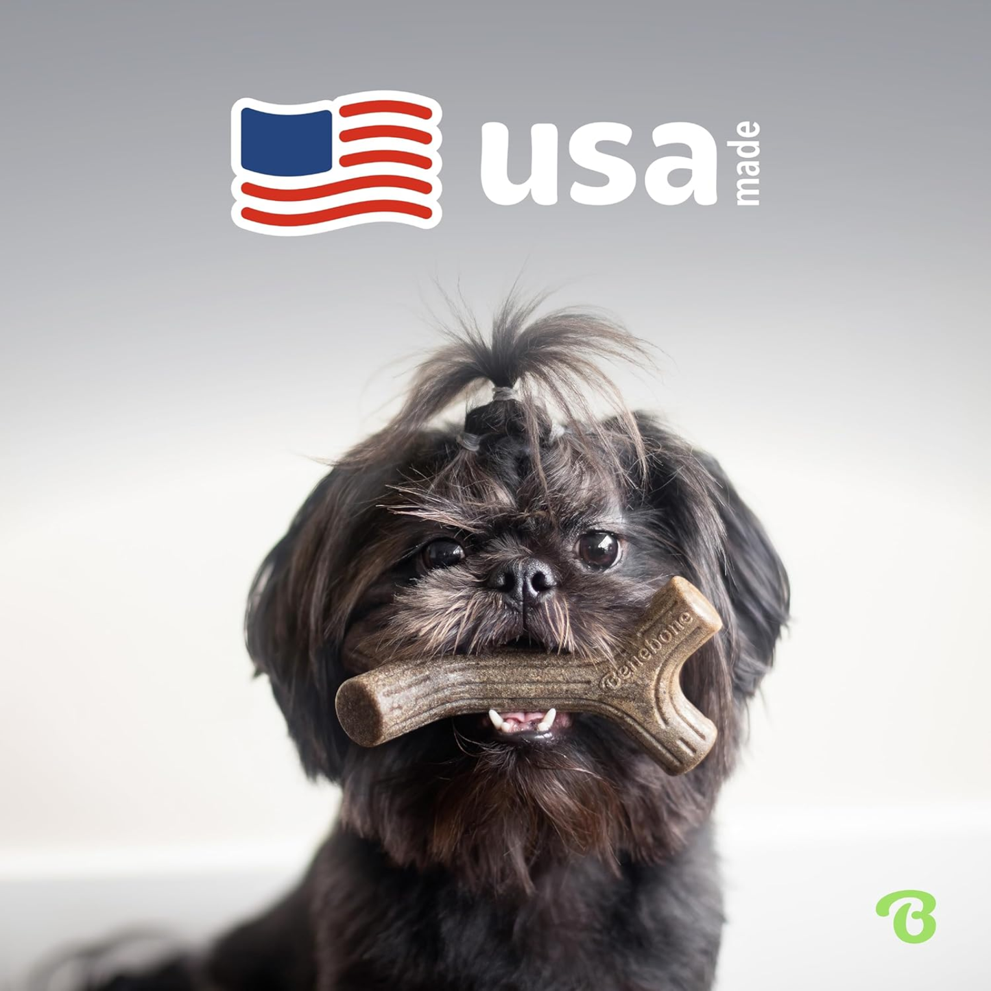 4-Pack Dog Chew Toys for Aggressive Chewers, Made in USA, 60lbs and Under