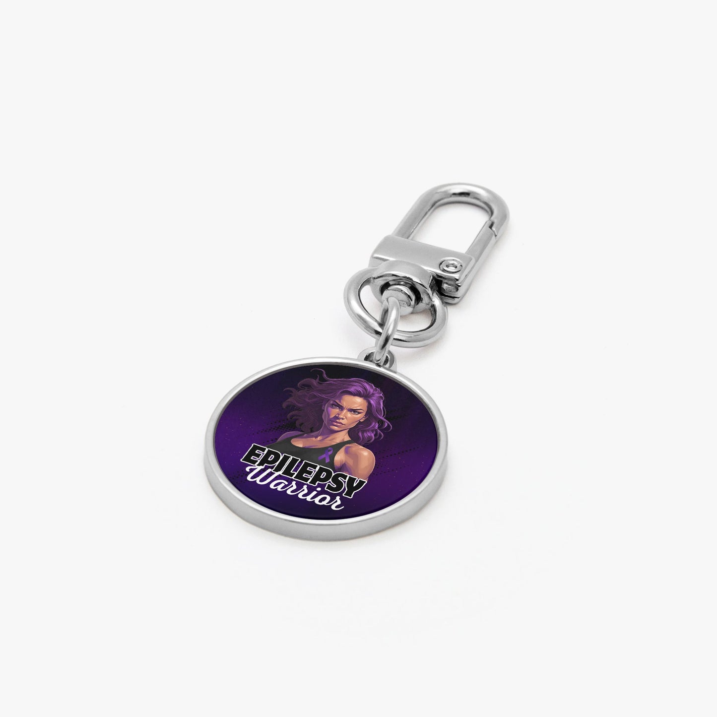 Beautiful Epilepsy Warrior Metal Keychain