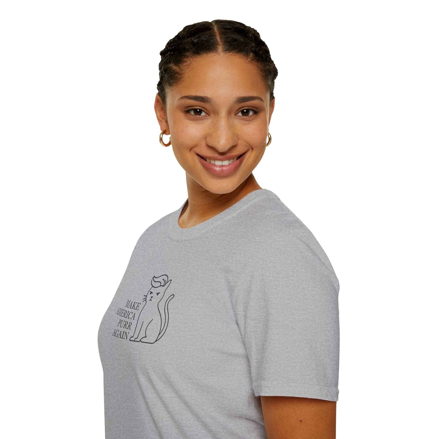 Make America Purr Again T-Shirt – Funny Cat Parody Tee