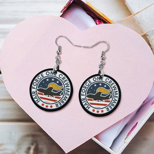 Hair Force One Crew Member Statement Earrings