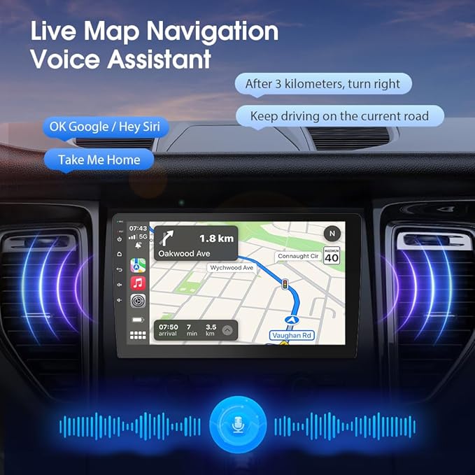 Haudio 10.1 Inch Double din car Screen,with wireles CarPlay and Android Auto,HD Touch Screen Car Stereo with Mirror Link, Bluetooth 5.0, Backup Camera, AUX,FM/AM Transmitter|Double din carplay Radio