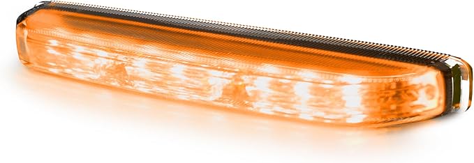 ECCO ED5051A LED High-Intensity Directional Dual-Color Amber LEDs 0.7 amps 12V 24V 18 Flash Pattern Warning Light Construction Caution Lights for Truck off Road Commercial Vehicles, 5 Year Warranty