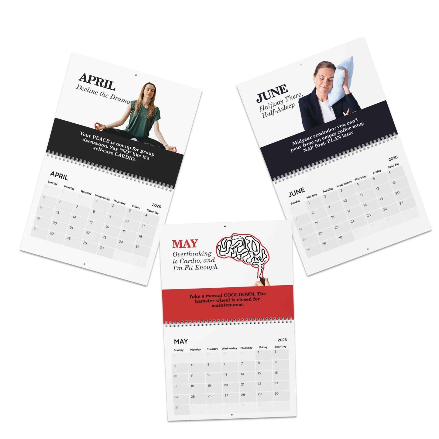 2026 Mind Unplugged Desk Calendar — A Year of Rest & Reset