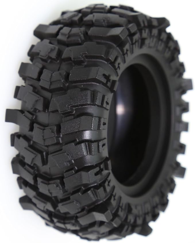 REDSPIDER 1.9'' Crawler Tires OD 88MM/3.46'' (4PCS) for 1/12 RC Crawler MJX H12Y+ MN-128 MN82S LC79 ﻿ (Tires)