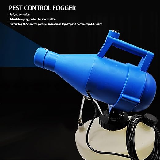 Portable Electric ULV Fogger Sprayer, Electric ULV Portable Fogger Sprayer Machine Atomizer Mist Cold 32.8ft Spraying for Hotel School 4.5L(1.2 Gallon) (US Plug 110V)