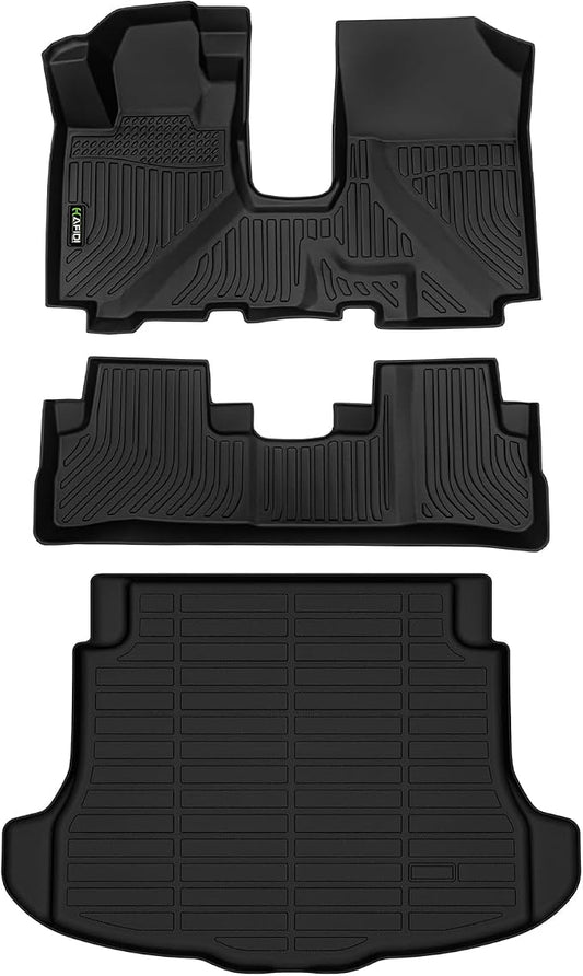 HAFIDI® Floor Liners & Cargo Mats for Honda CRV 2007 2008 2009 2010 2011 LX/SE/EX/EX-L,Car Mats for CRV All Weather Floor Mats TPE Anti-Slip Automotive Full Set Custom Accessories - Black