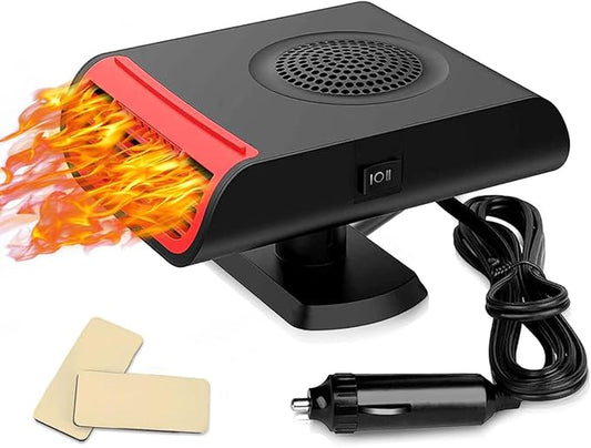 Portable Car Heater, Car Heater Defroster With 2 in 1 Heating/Cooling, Anti-Fog Plug in Cigarette Lighter for Car Defroster Windshield Fast Defogge, Suitable for Cars and SUV